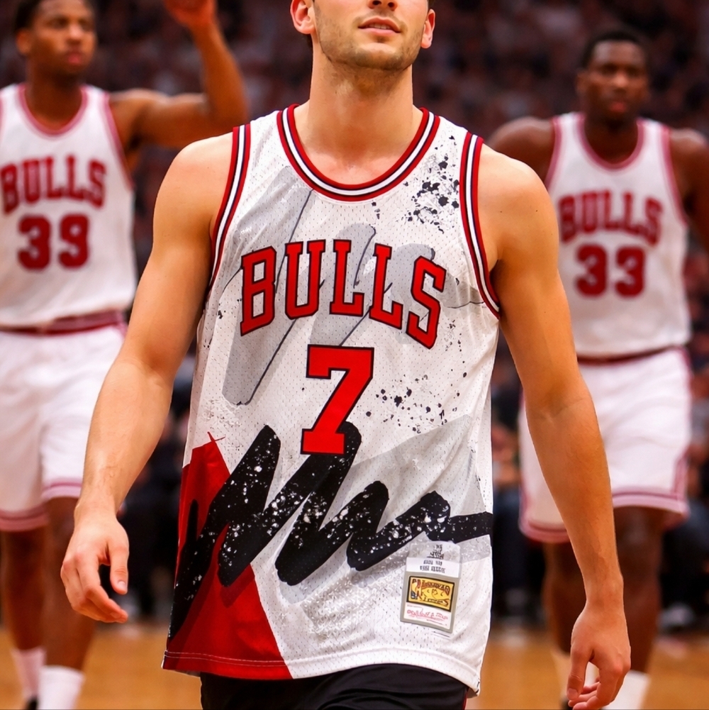 Chicago Bulls Throwback Jersey Tony Kukoc Medium New